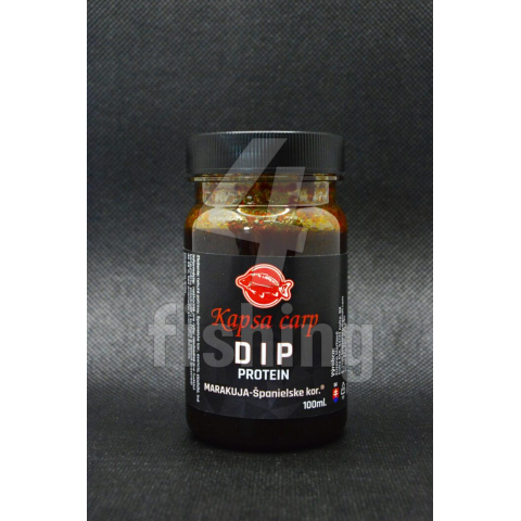 Dip Protein Kapsa Carp - MARAKUJA, ŠPANIELSKE KORENIE 100ml Dip Protein Kapsa Carp - MARAKUJA, ŠPANIELSKE KORENIE 100ml